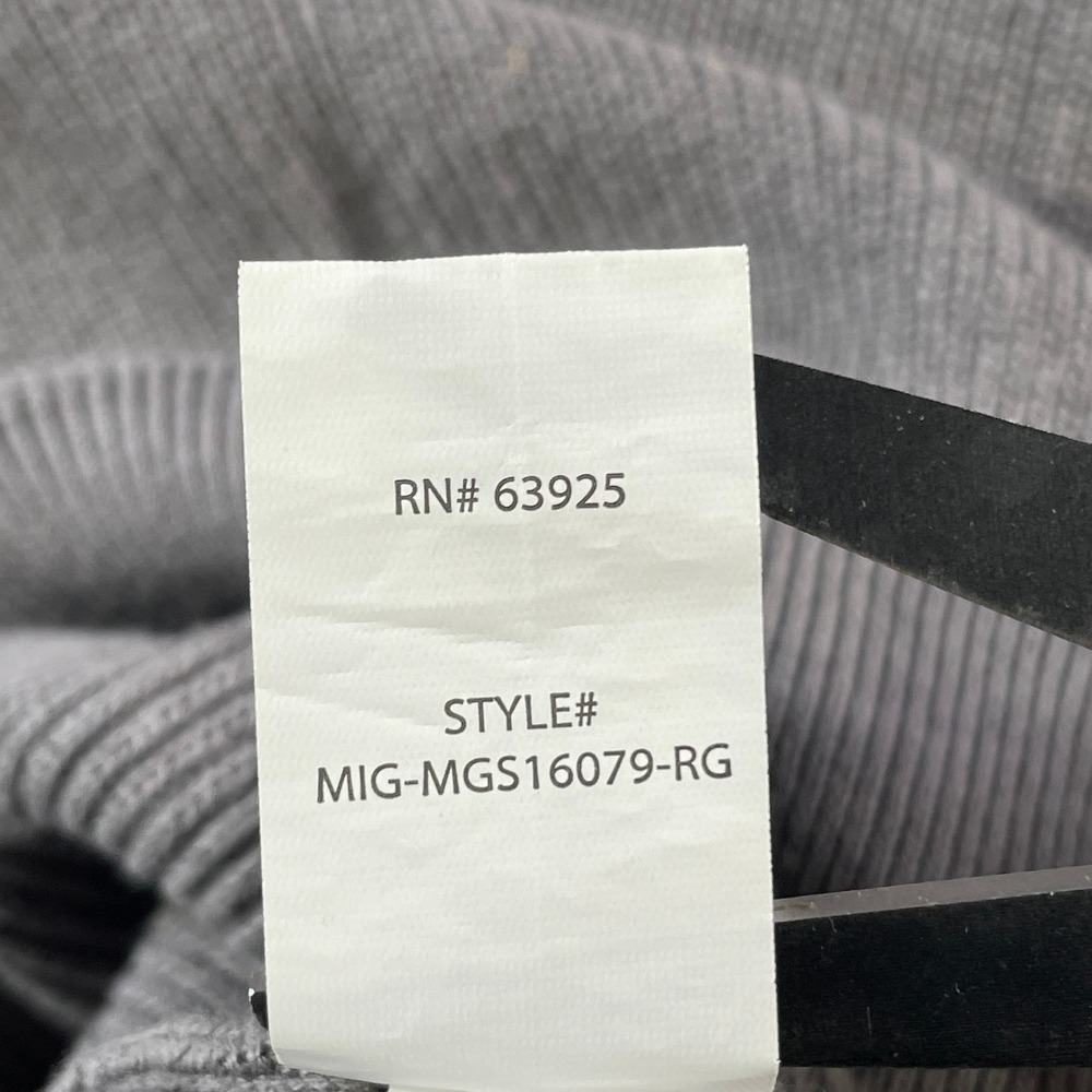 The Commons Sweater Polo Shirt Men XL Gray Ribbed Knit 1/4 Zip Preppy Minimalist - Picture 9 of 11